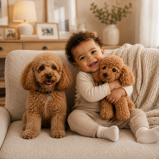 Custom Poodle Plush Stuffed Animal from Photo