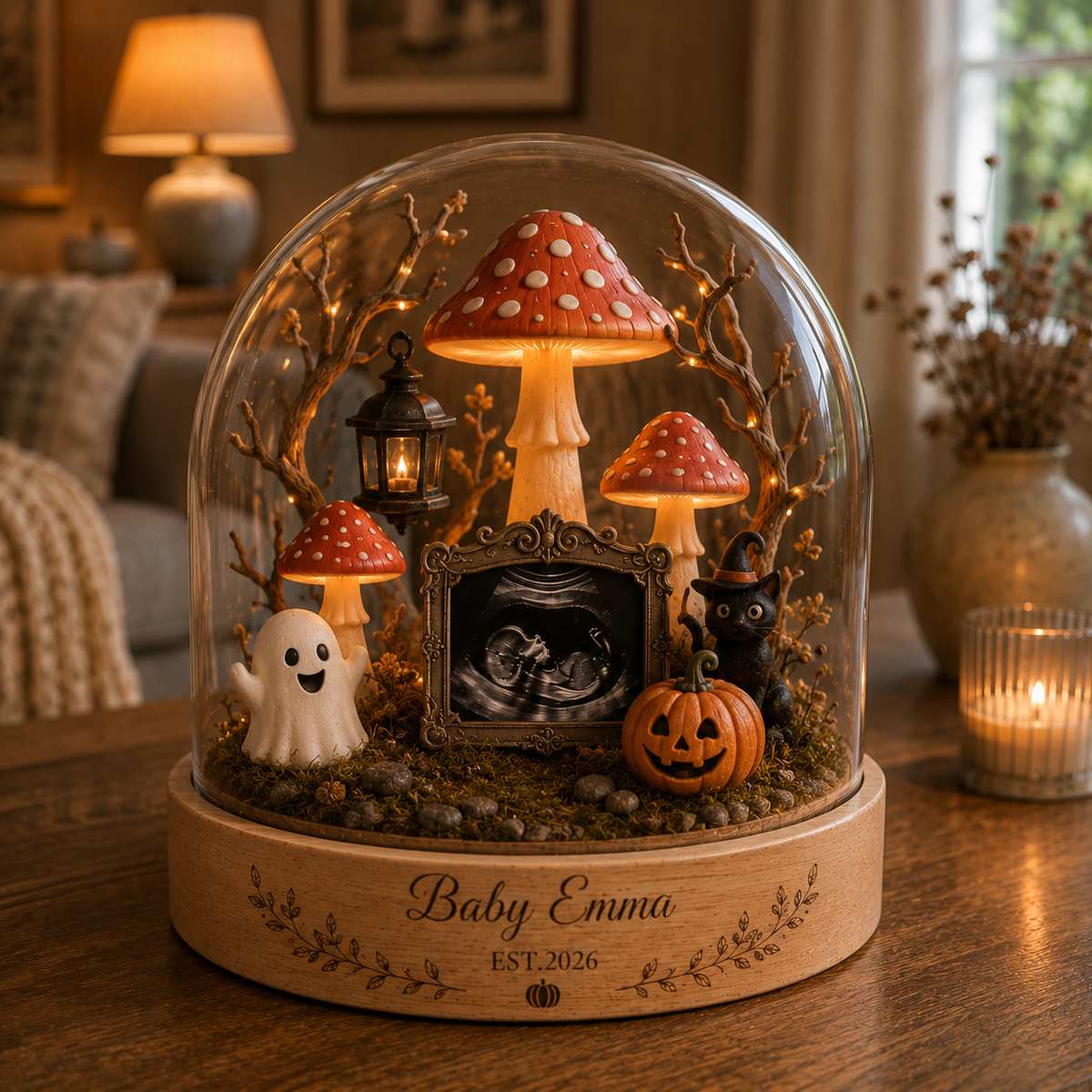 Custom Halloween Ultrasound Pumpkin Night Light
