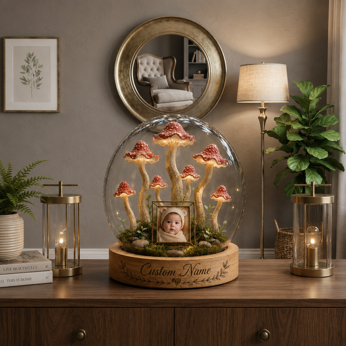Custom Newborn Photo Keepsake Night Light