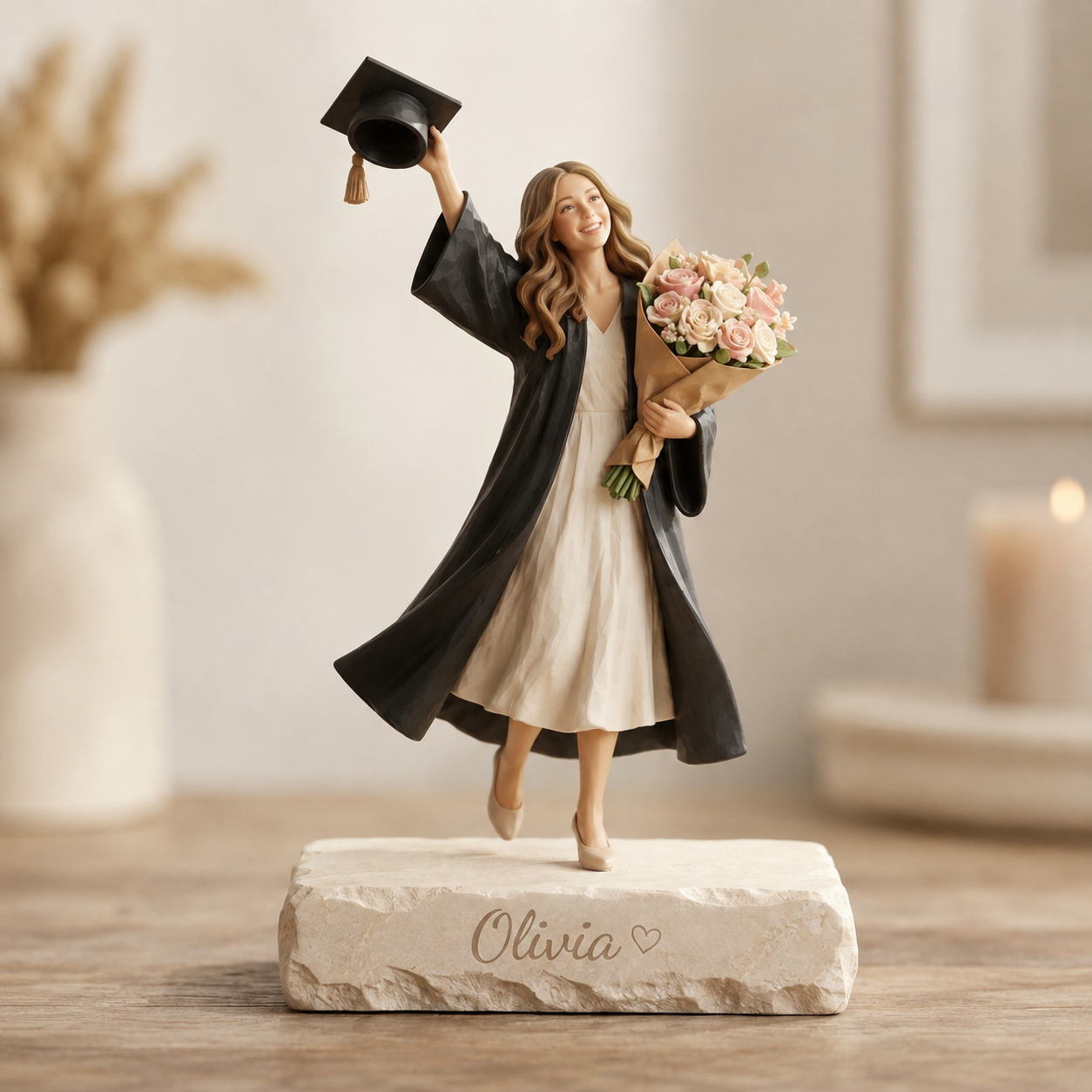 Custom Graduation Clay Figurine From Photo