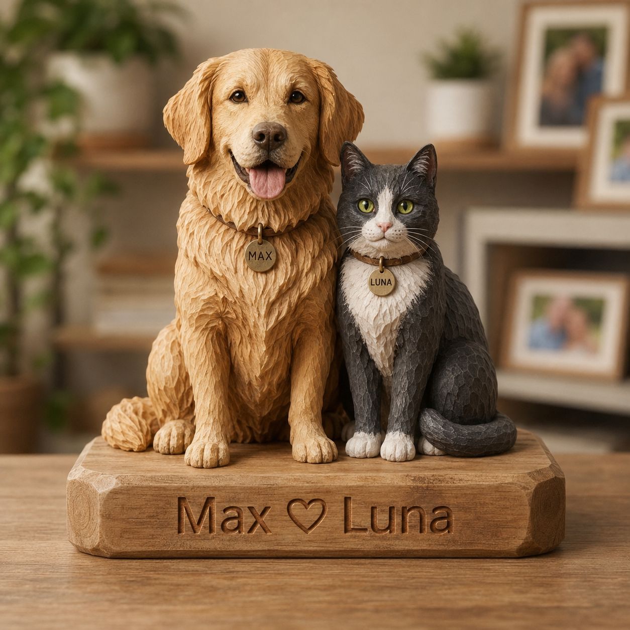 Custom Dog and Cat Clay Pet Figurine