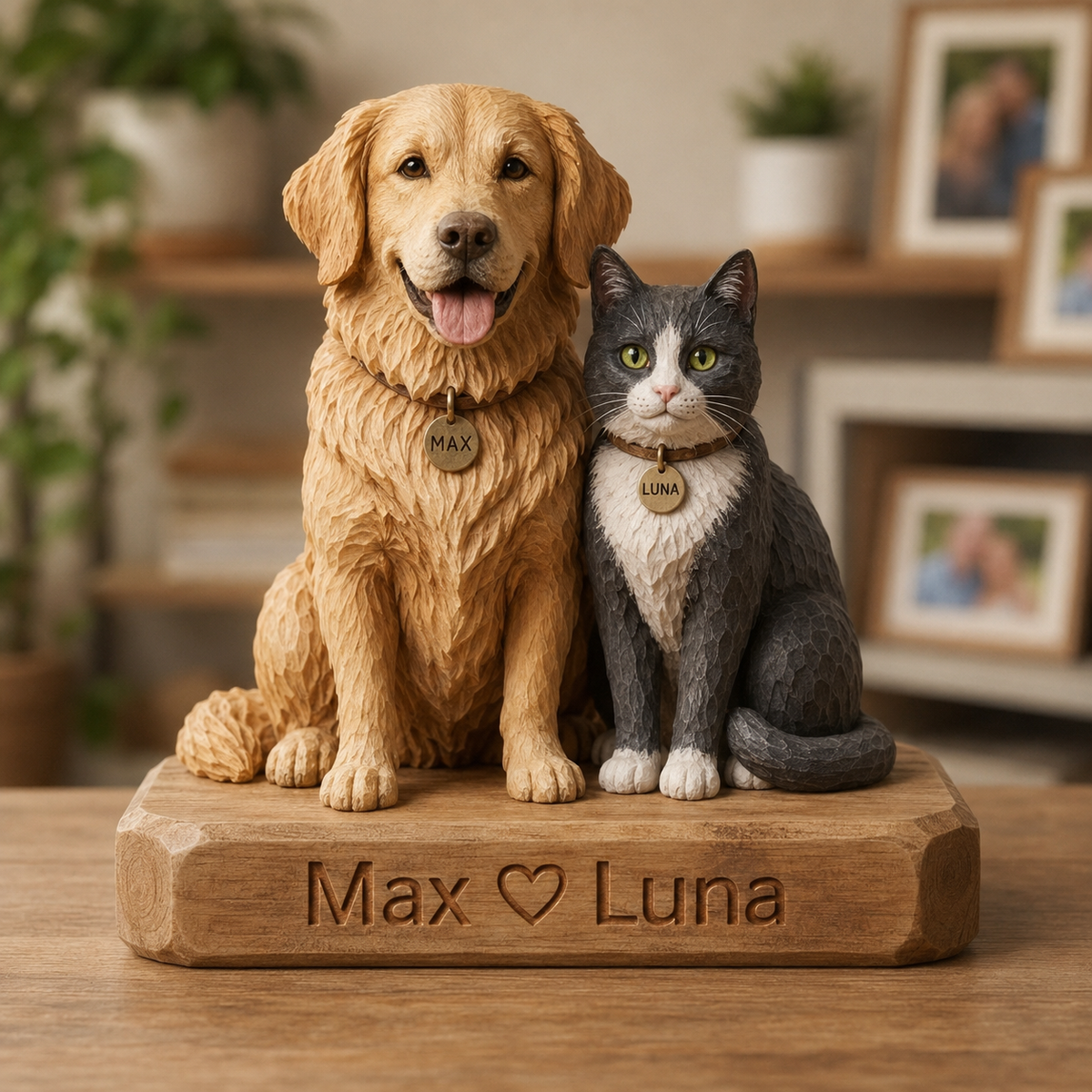 Custom Dog and Cat Clay Pet Figurine