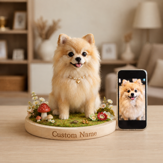 Custom Felted Dog Figurine Gift for Dog Lovers