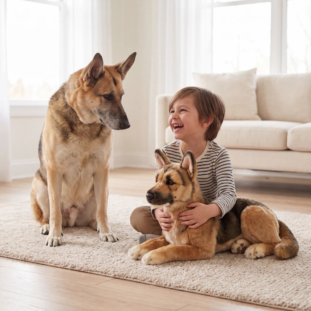 Custom German Shepherd Plush from Your Pet Photo
