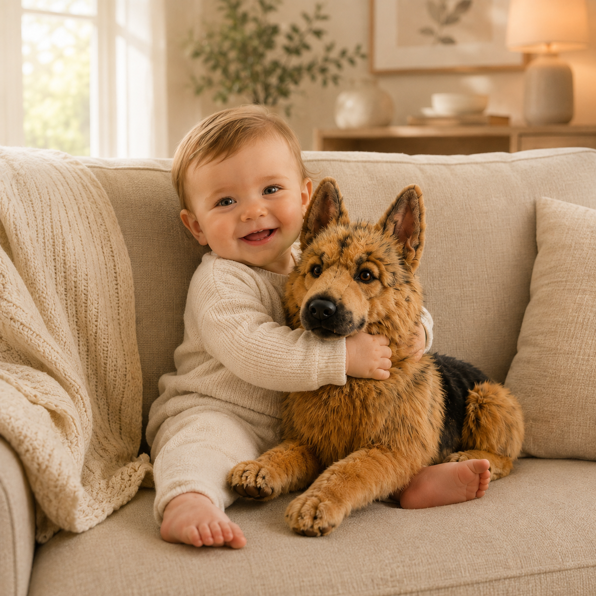 Custom German Shepherd Plush from Your Pet Photo