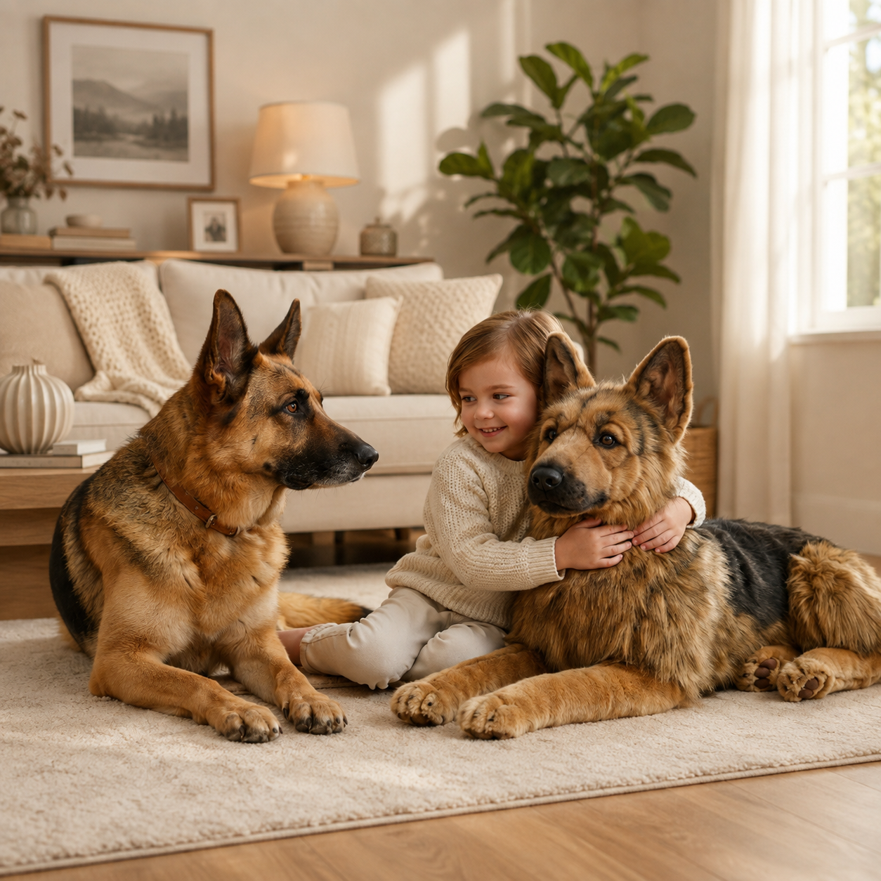Custom German Shepherd Plush from Your Pet Photo
