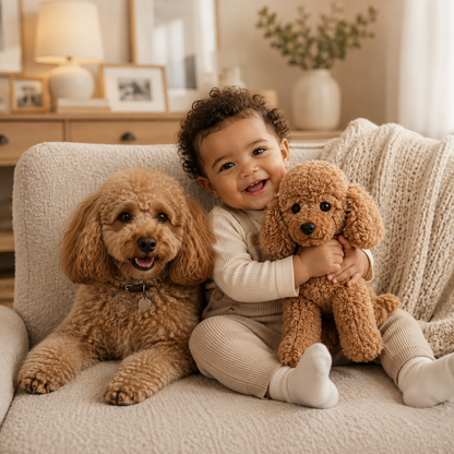 Custom Poodle Plush Stuffed Animal from Photo