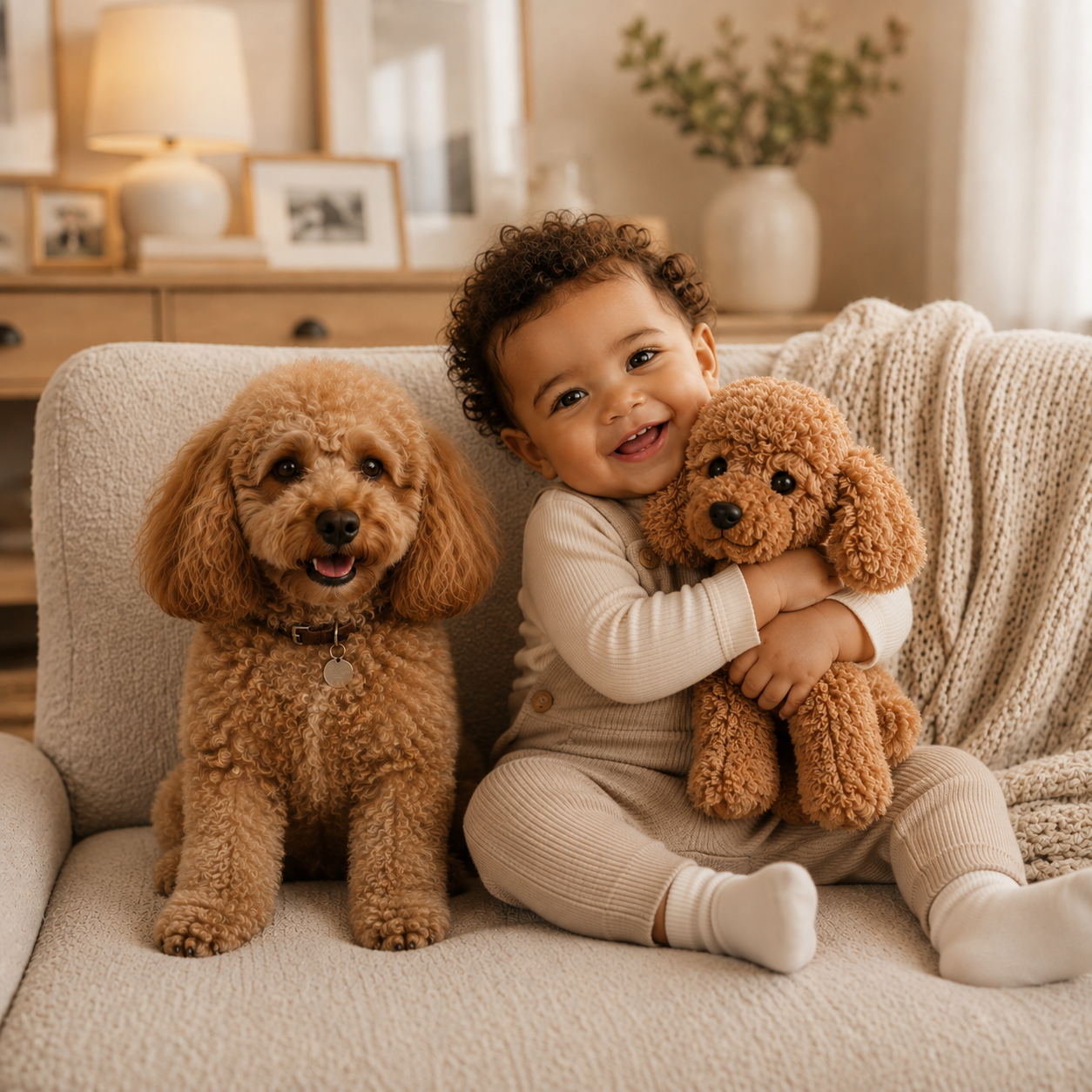 Custom Poodle Plush Stuffed Animal from Photo