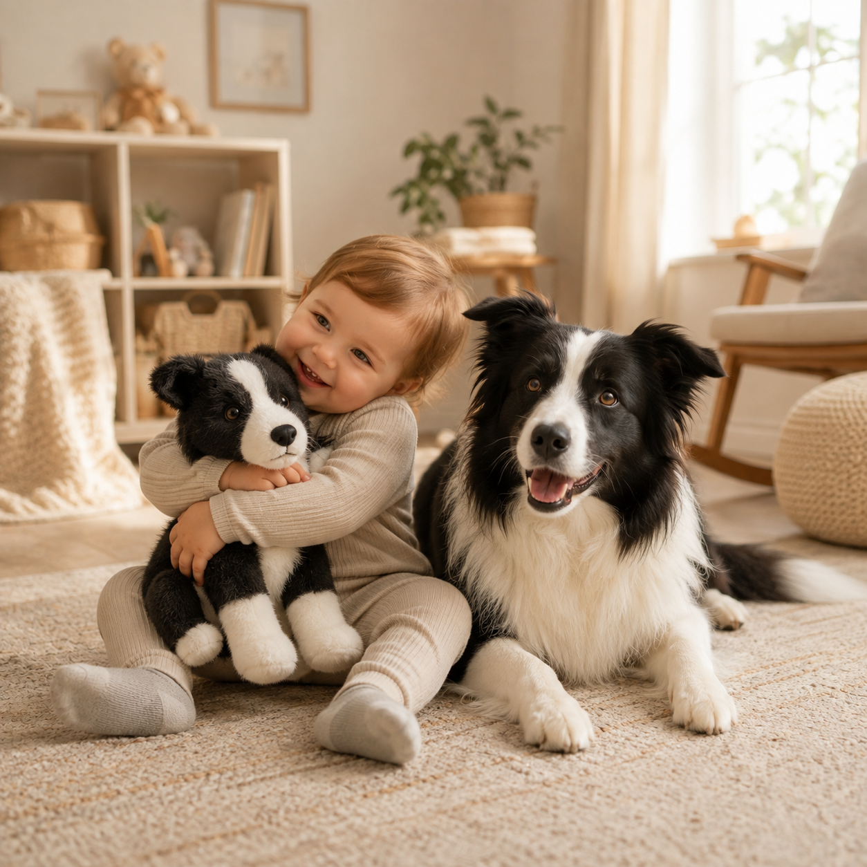 Personalized Border Collie Photo Plush Keepsake