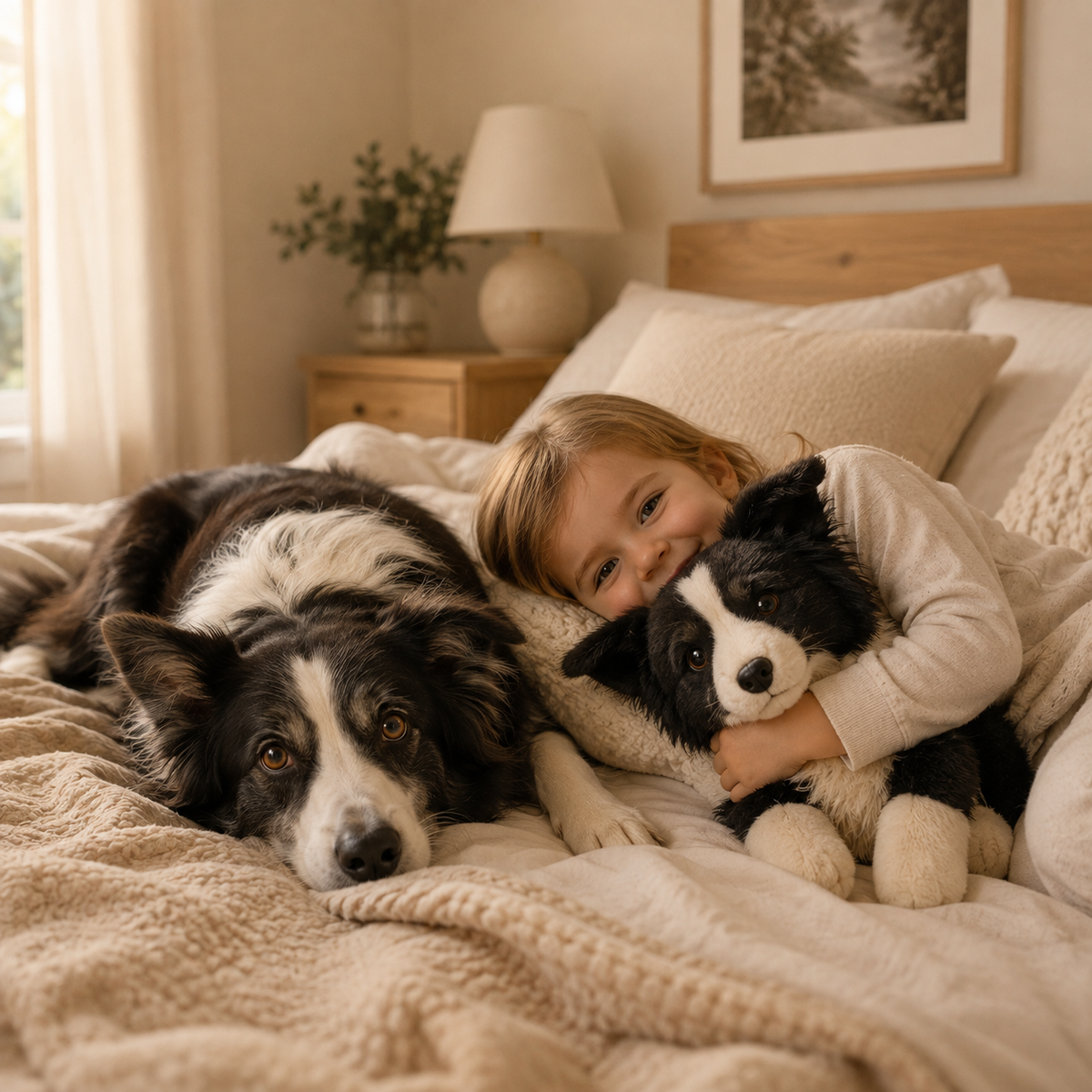 Personalized Border Collie Photo Plush Keepsake