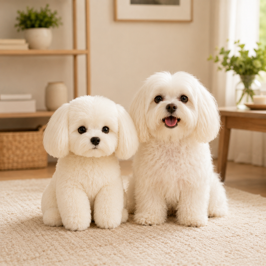 Custom Maltese Plush Made from Your Pet Photo