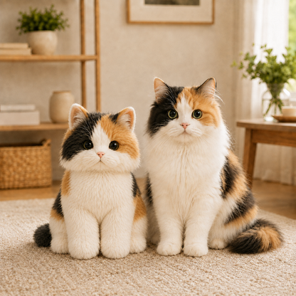 Custom Cat Plush Replica from Your Pet Photo