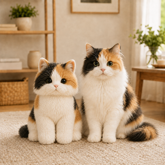 Custom Cat Plush Replica from Your Pet Photo