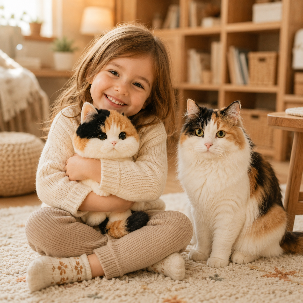 Custom Cat Plush Replica from Your Pet Photo