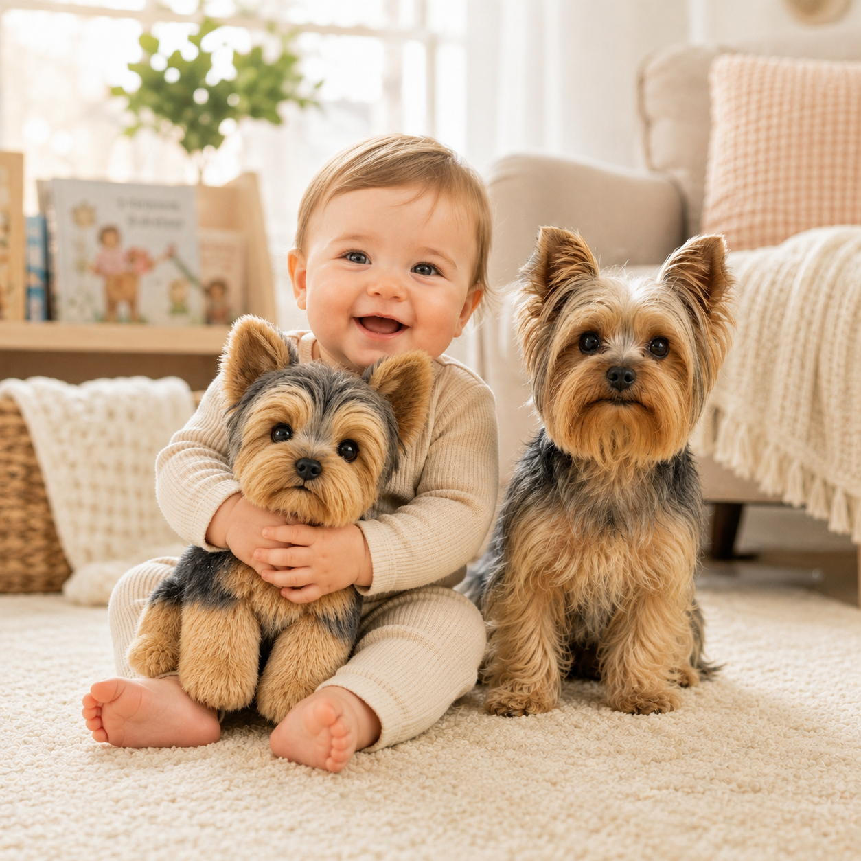 Custom Yorkie Plush from Your Dog Photo