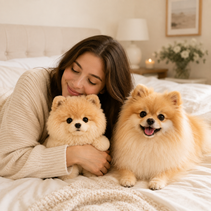 Custom Pomeranian Plush from Your Pet Photo