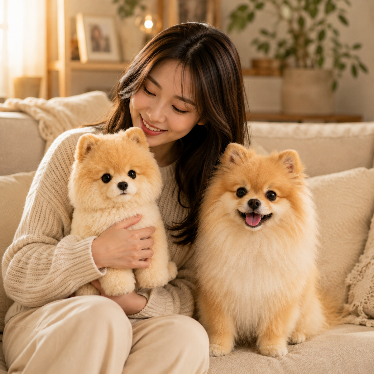 Custom Pomeranian Plush from Your Pet Photo