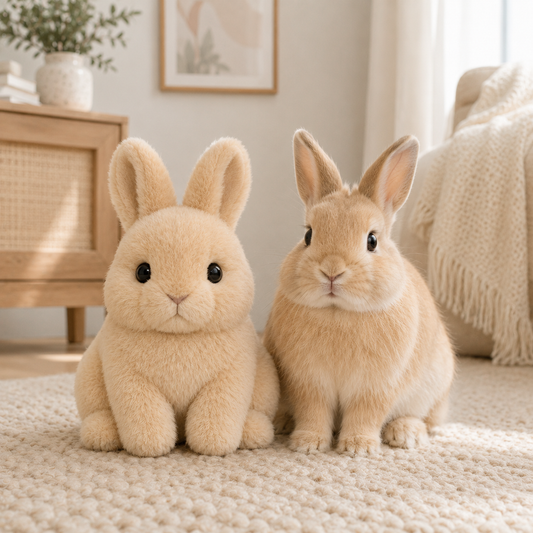 Custom Bunny Plush from Your Rabbit Photo