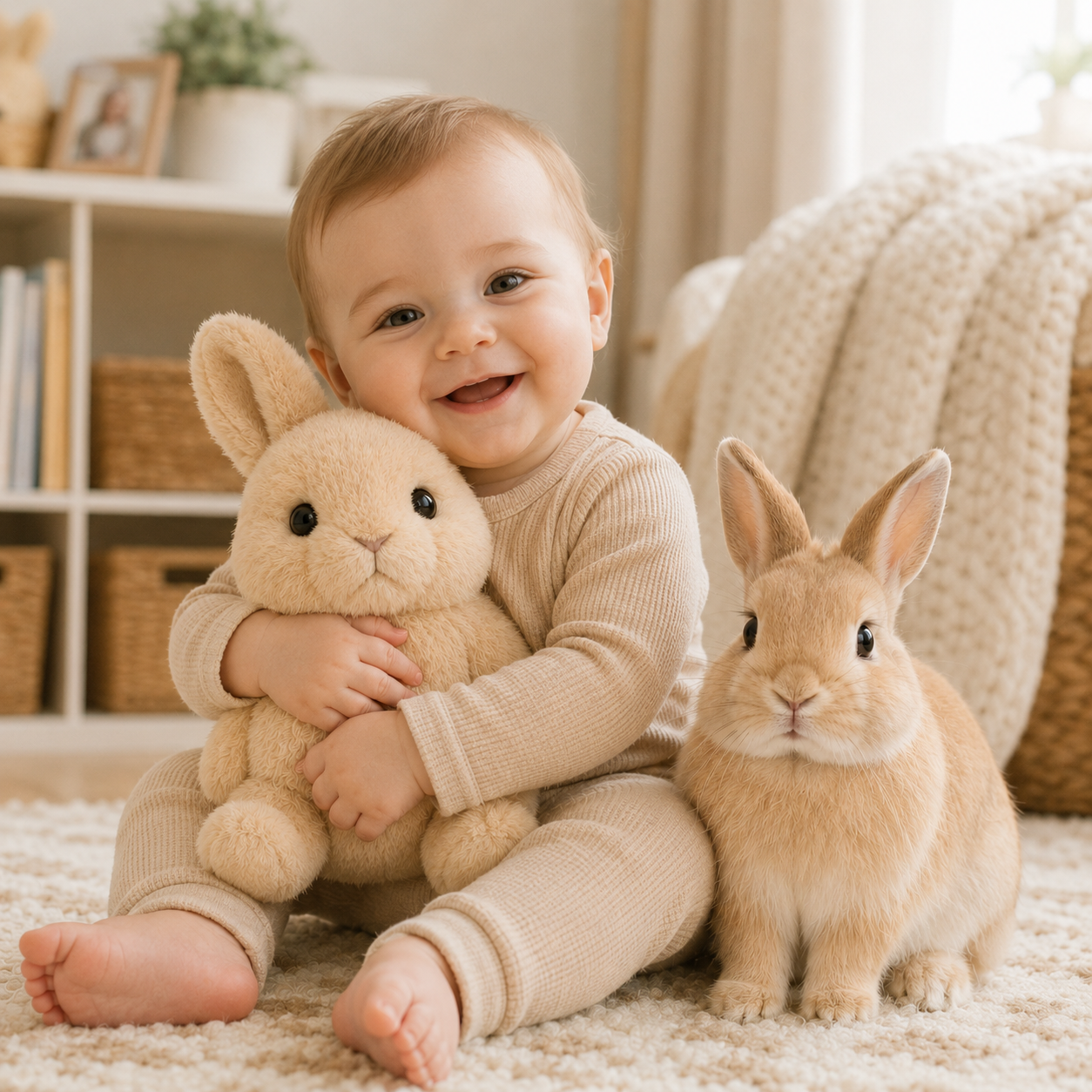 Custom Bunny Plush from Your Rabbit Photo