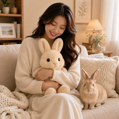 Custom Bunny Plush from Your Rabbit Photo