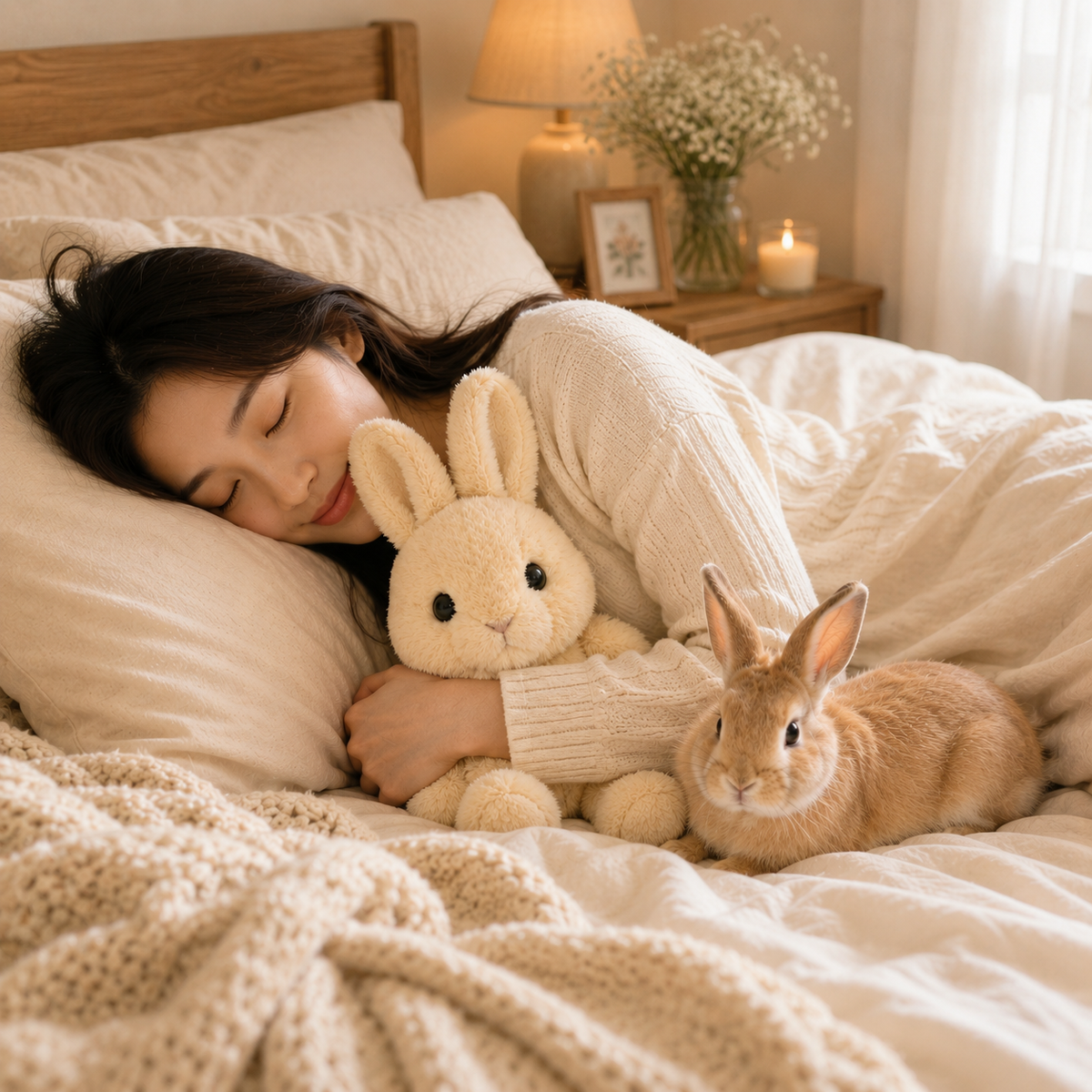 Custom Bunny Plush from Your Rabbit Photo
