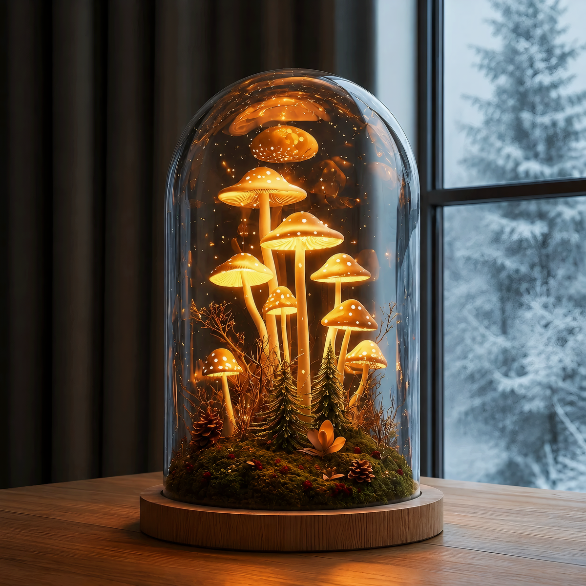 Enchanted Forest Mushroom Lamp for Nature Lovers