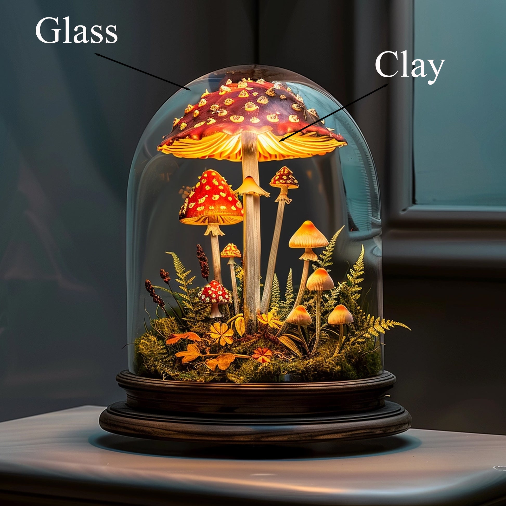 Personalized Mushroom Lamp for Plant Lovers