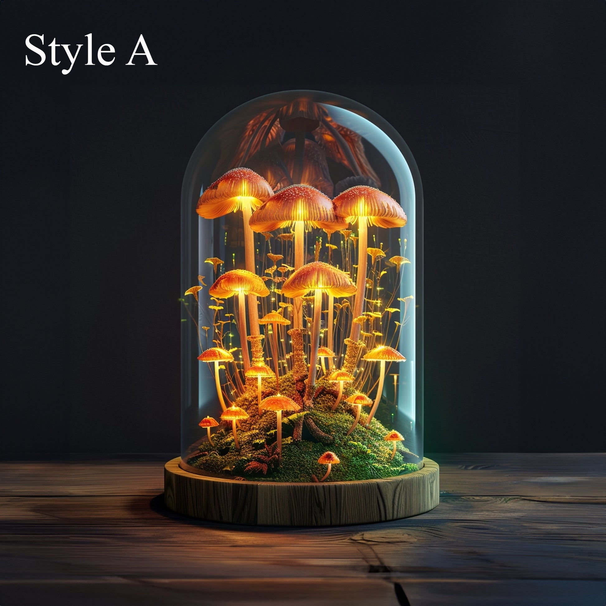 Boho Mushroom Nightstand Lamp, Soft LED Night Light