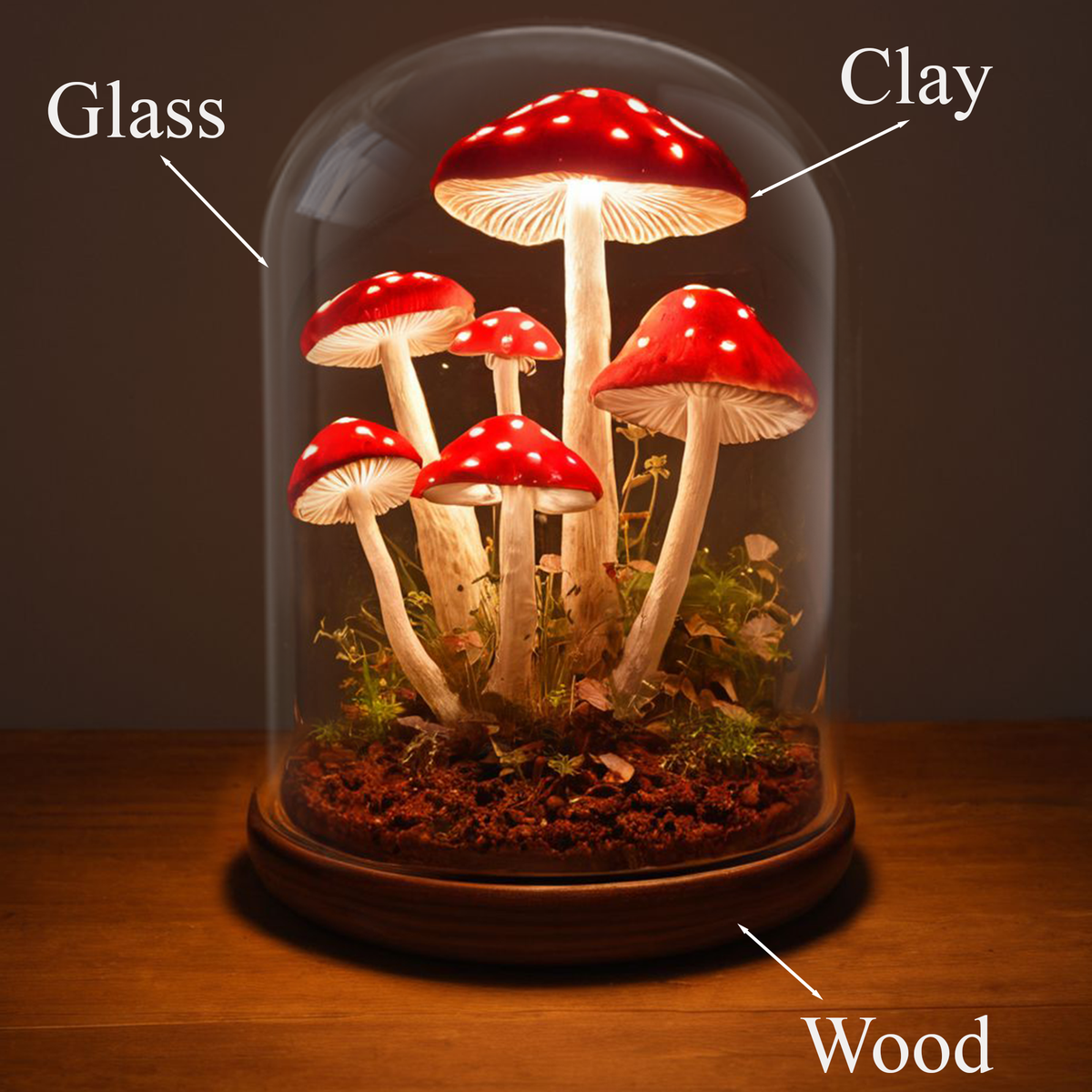 Soft Glow Mushroom Bedside Night Light