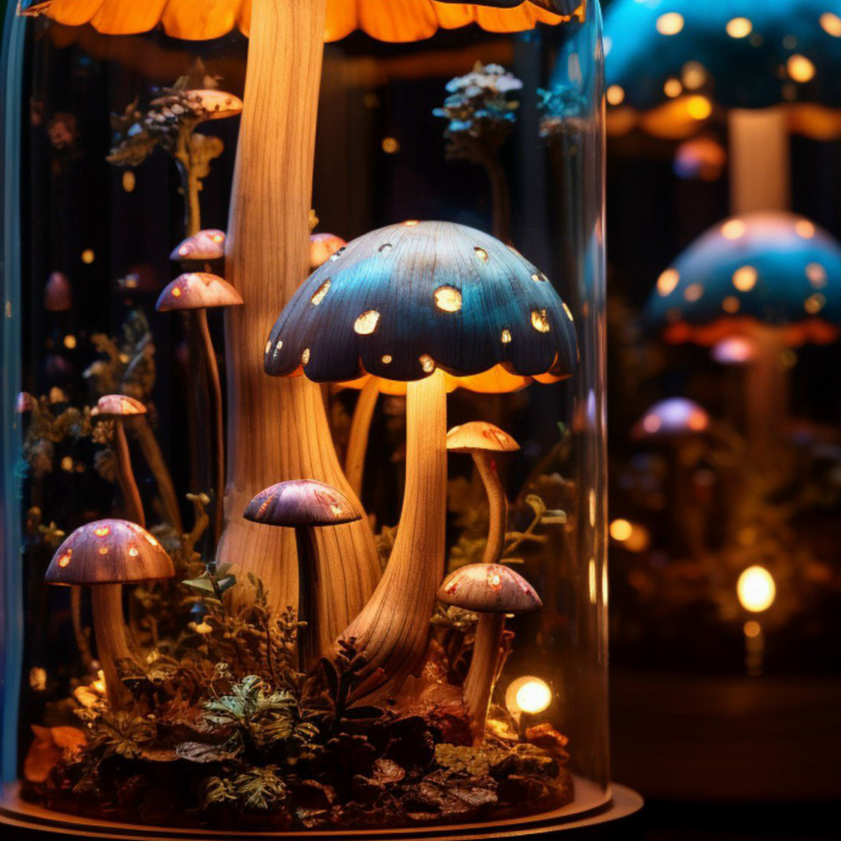 Custom Toadstool Nursery Night Light